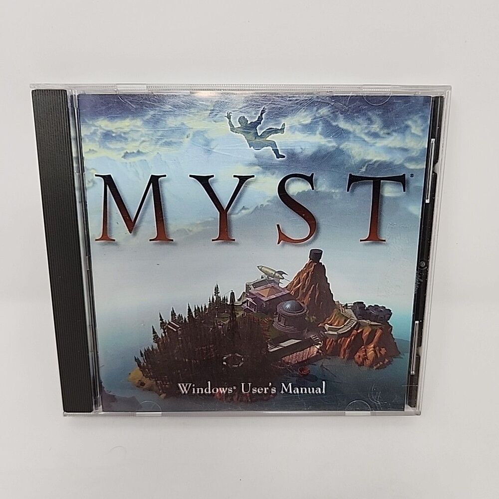 MYST PC Windows 3.1 & 95 Computer CD Rom Game with Users Manual